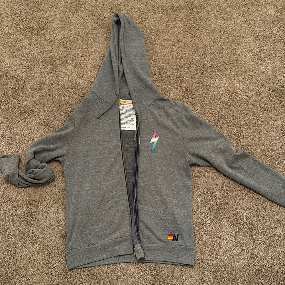 Aviator Nation Gray zip up!
